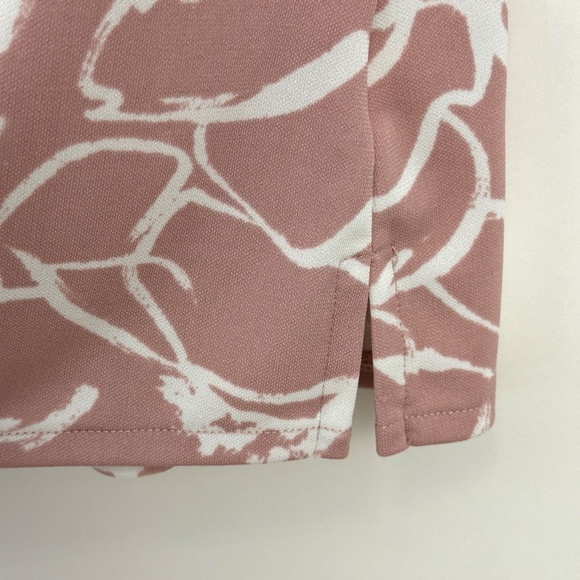 Alfani Women’s Size Medium Pink Floral Print V Neck Loose Fit Tunic Blouse - Picture 5 of 9